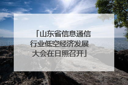 山东省信息通信行业低空经济发展大会在日照召开
