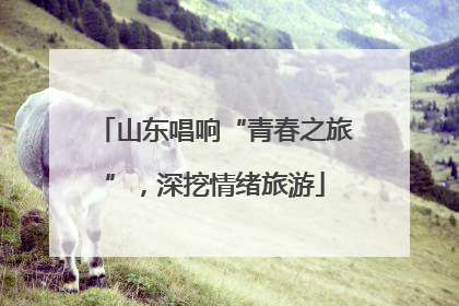 山东唱响“青春之旅”，深挖情绪旅游