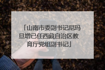 山南市委副书记尼玛旦增已任西藏自治区教育厅党组副书记
