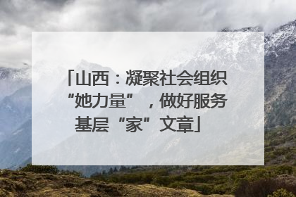 山西：凝聚社会组织“她力量”，做好服务基层“家”文章