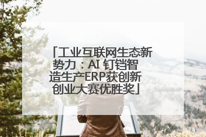 工业互联网生态新势力：AI 钉铛智造生产ERP获创新创业大赛优胜奖