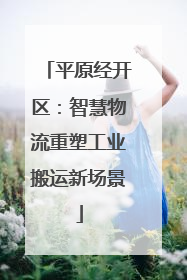 平原经开区：智慧物流重塑工业搬运新场景