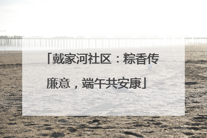 戴家河社区：粽香传廉意，端午共安康