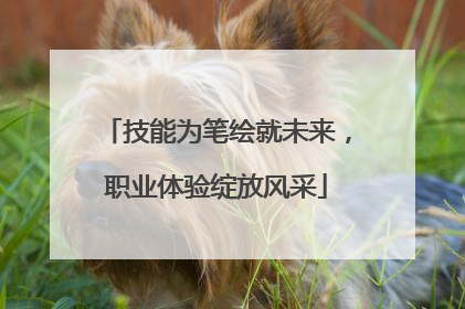 技能为笔绘就未来，职业体验绽放风采