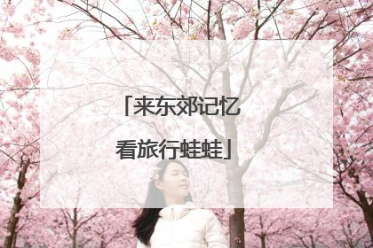 来东郊记忆 看旅行蛙蛙