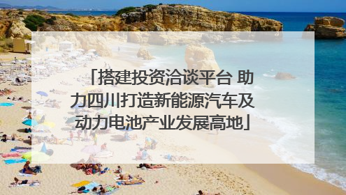 搭建投资洽谈平台 助力四川打造新能源汽车及动力电池产业发展高地