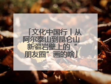 文化中国行丨从阿尔泰山到昆仑山 新疆岩壁上的“朋友圈”画的啥