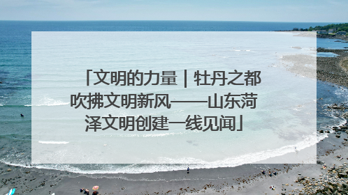 文明的力量｜牡丹之都吹拂文明新风——山东菏泽文明创建一线见闻