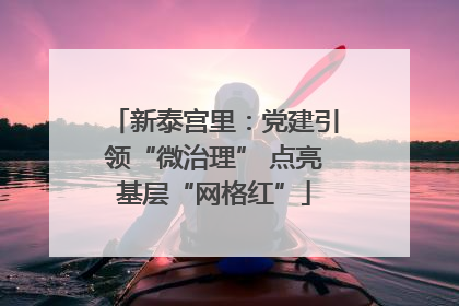新泰宫里：党建引领“微治理” 点亮基层“网格红”