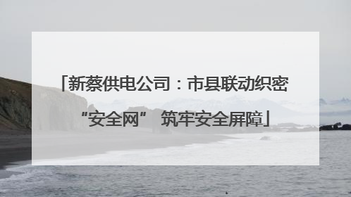 新蔡供电公司：市县联动织密“安全网” 筑牢安全屏障