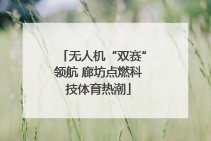 无人机“双赛”领航 廊坊点燃科技体育热潮