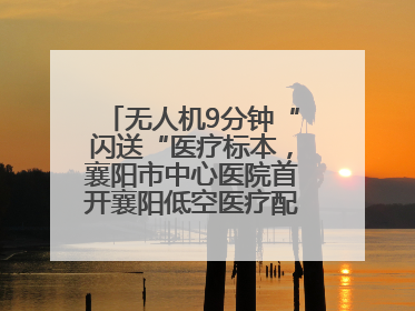 无人机9分钟“闪送“医疗标本，襄阳市中心医院首开襄阳低空医疗配送“空中快