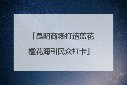 昆明商场打造蓝花楹花海引民众打卡