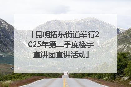 昆明拓东街道举行2025年第二季度楼宇宣讲团宣讲活动