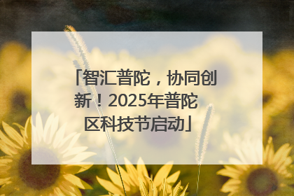 智汇普陀，协同创新！2025年普陀区科技节启动
