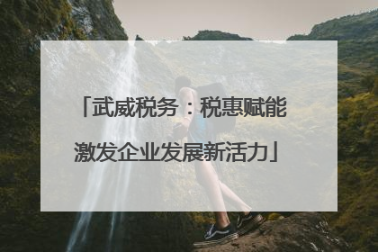 武威税务：税惠赋能 激发企业发展新活力