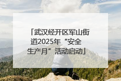 武汉经开区军山街道2025年“安全生产月”活动启动