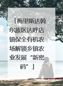 梅里斯达斡尔族区达呼店镇保全有机农场解锁乡镇农业发展“新密码”