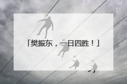 樊振东，一日四胜！
