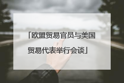 欧盟贸易官员与美国贸易代表举行会谈