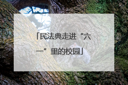 民法典走进“六一”里的校园