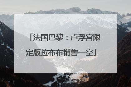 法国巴黎：卢浮宫限定版拉布布销售一空