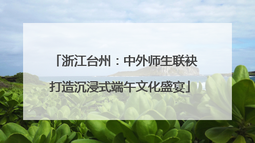 浙江台州：中外师生联袂打造沉浸式端午文化盛宴
