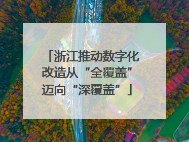 浙江推动数字化改造从“全覆盖”迈向“深覆盖”