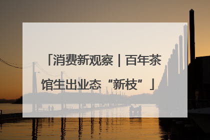 消费新观察｜百年茶馆生出业态“新枝”