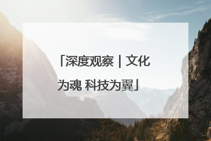 深度观察｜文化为魂 科技为翼