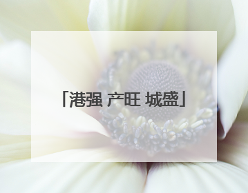 港强 产旺 城盛