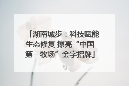 湖南城步：科技赋能生态修复 擦亮“中国第一牧场”金字招牌