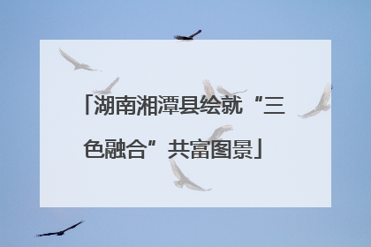 湖南湘潭县绘就“三色融合”共富图景