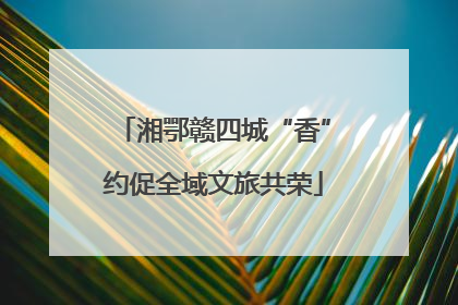 湘鄂赣四城“香”约促全域文旅共荣