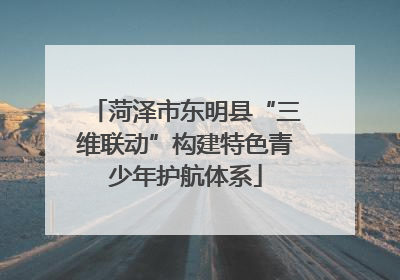 菏泽市东明县“三维联动”构建特色青少年护航体系