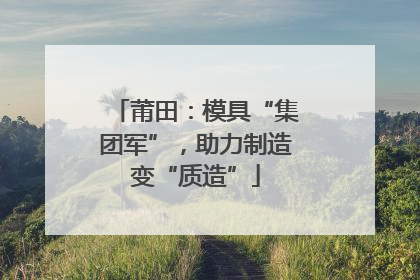 莆田：模具“集团军”，助力制造变“质造”