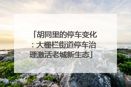 胡同里的停车变化：大栅栏街道停车治理激活老城新生态