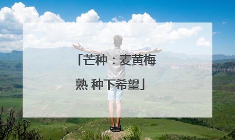 芒种：麦黄梅熟 种下希望