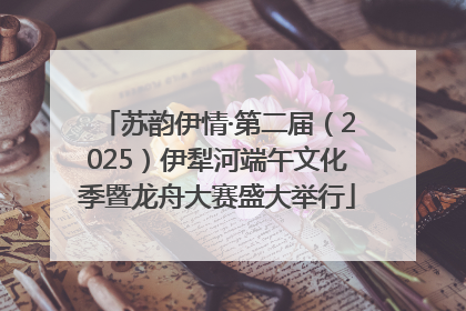 苏韵伊情·第二届（2025）伊犁河端午文化季暨龙舟大赛盛大举行