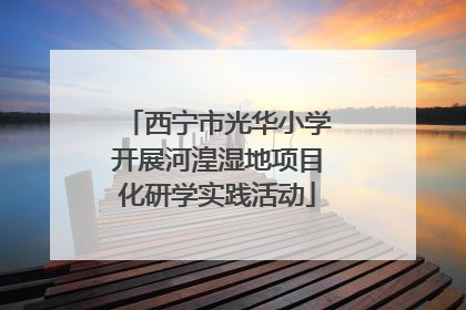 西宁市光华小学开展河湟湿地项目化研学实践活动