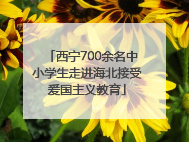 西宁700余名中小学生走进海北接受爱国主义教育