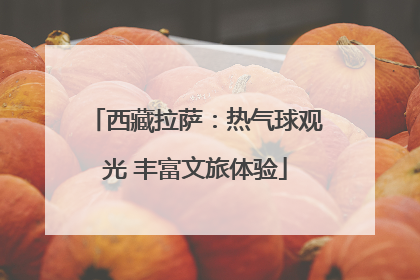 西藏拉萨：热气球观光 丰富文旅体验