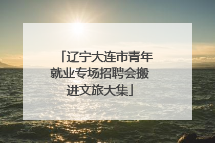 辽宁大连市青年就业专场招聘会搬进文旅大集