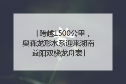 跨越1500公里,奥森龙形水系迎来湖南益阳双桡龙舟表