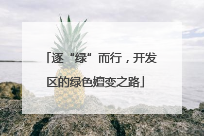 逐“绿”而行，开发区的绿色嬗变之路