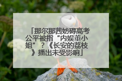 那尔那茜妨碍高考公平被指“内娱董小姐”？《长安的荔枝》播出未受影响