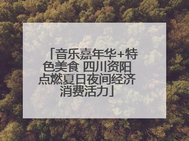 音乐嘉年华+特色美食 四川资阳点燃夏日夜间经济消费活力