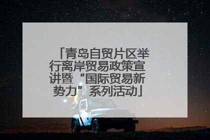 青岛自贸片区举行离岸贸易政策宣讲暨“国际贸易新势力”系列活动