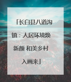 长白县八道沟镇：人居环境焕新颜 和美乡村入画来