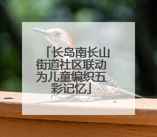 长岛南长山街道社区联动为儿童编织五彩记忆